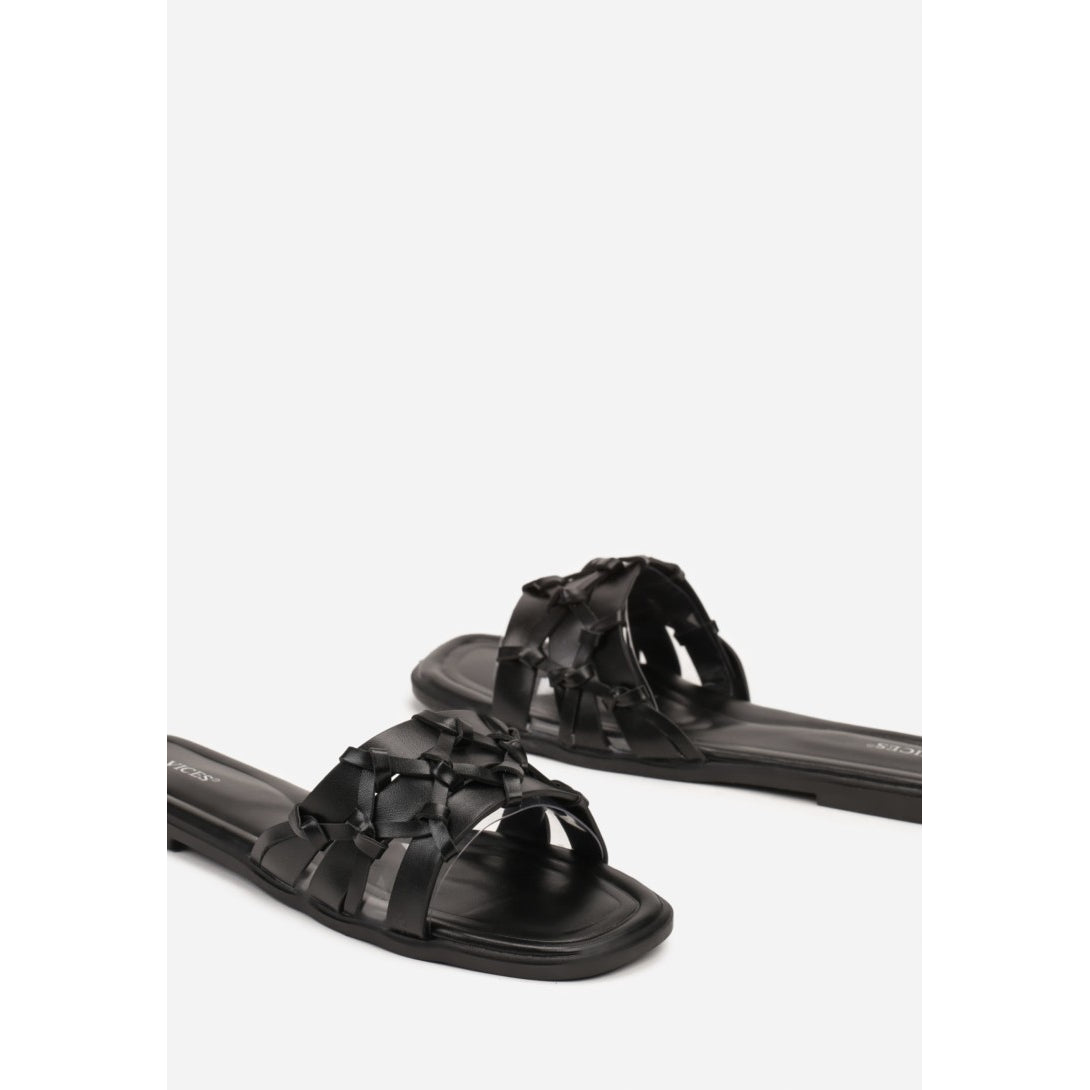 Flache Sandalen