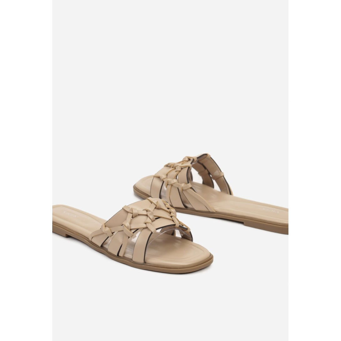 Flache Sandalen