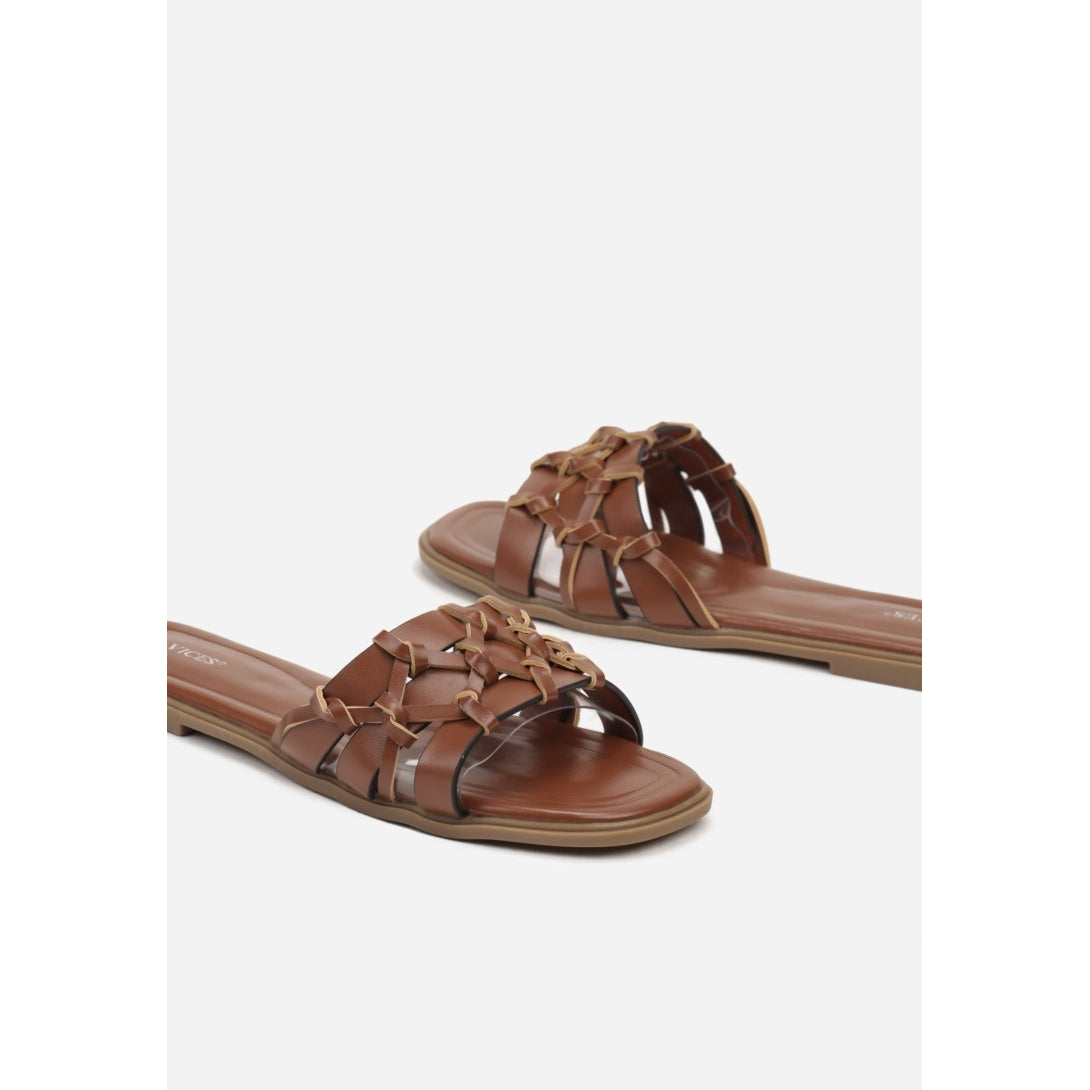 Flache Sandalen