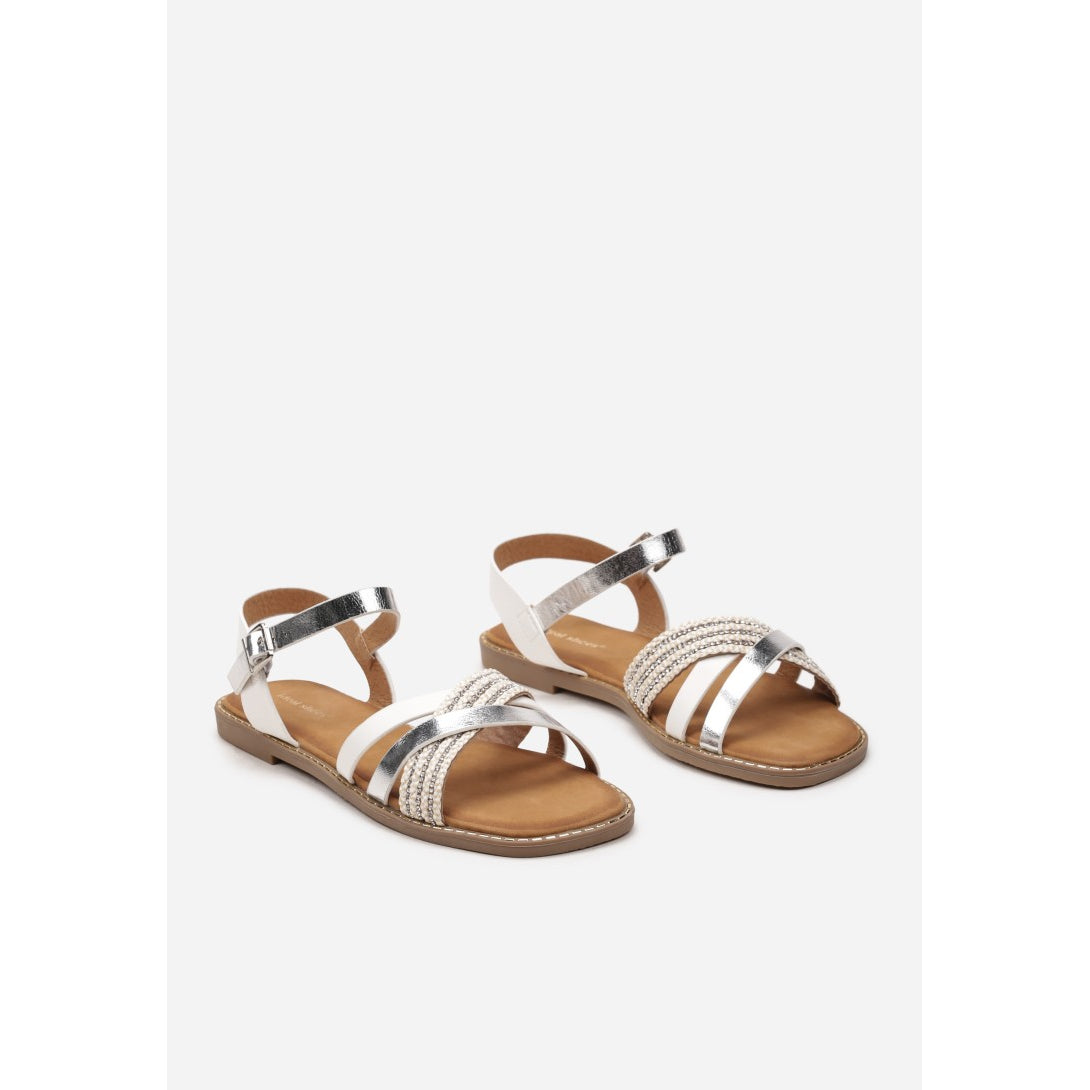 Flache Sandalen