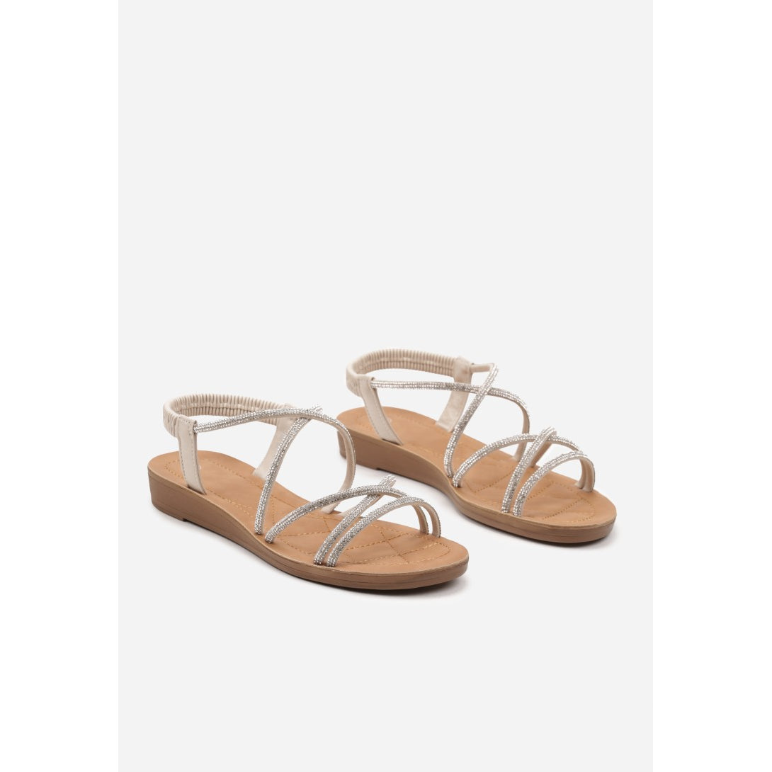 Flache Sandalen