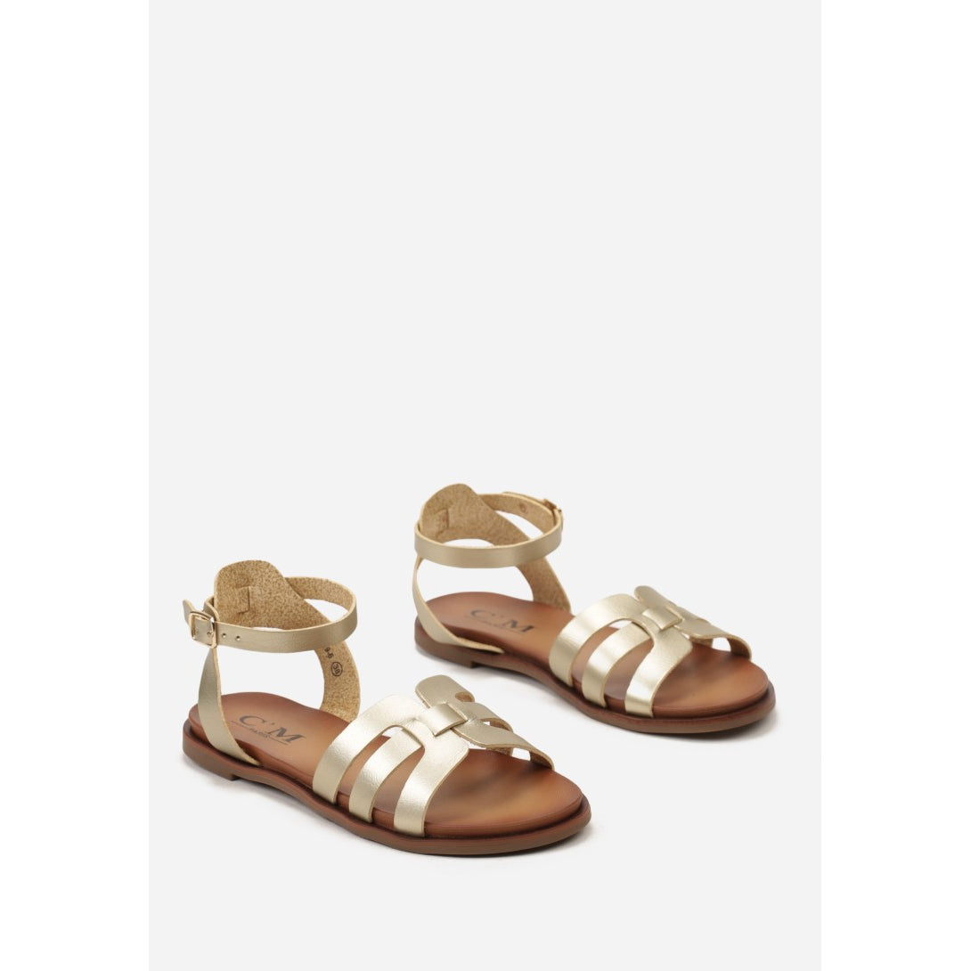 Flache Sandalen